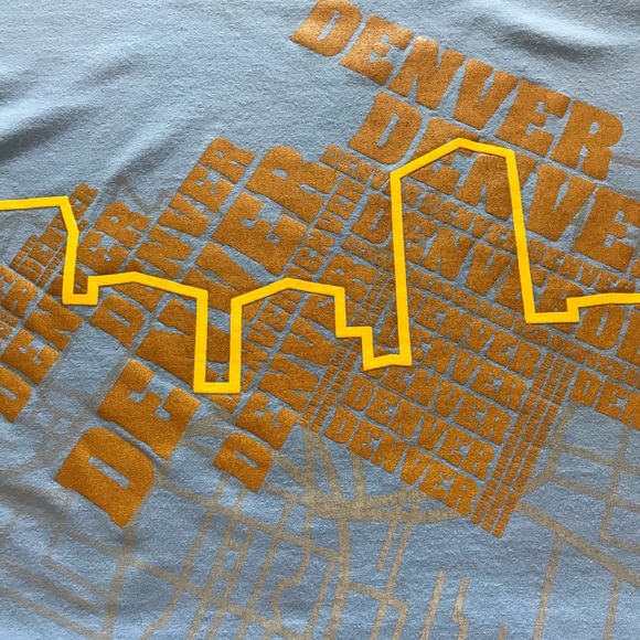Nike/Jordan blue Denver skyline graphic t-shirt - Picture 8 of 11
